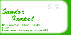 sandor hampel business card